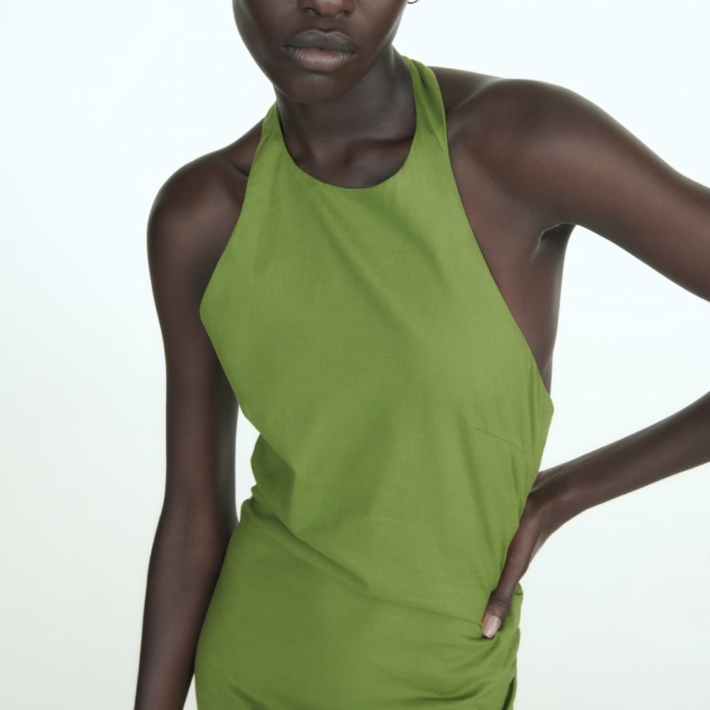 Zara limited edition macrame beaded backless maxi dress - Picture 4 of 12